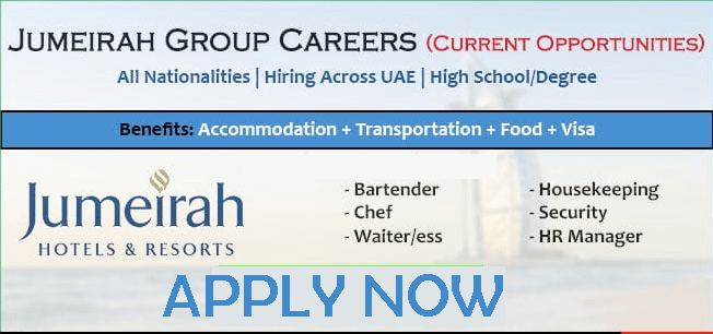 Jumeirah Careers in Jumeirah Group UAE