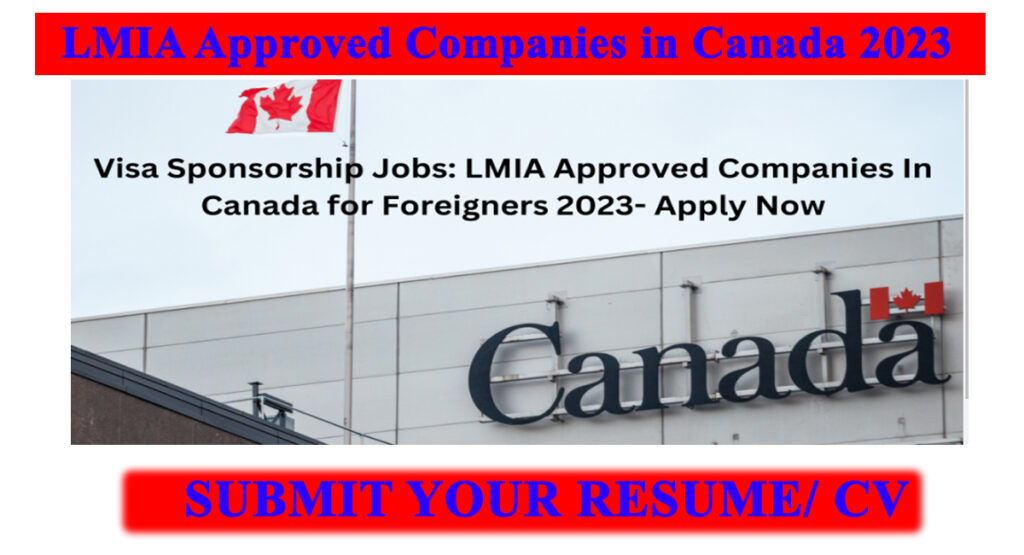 LMIA Approved Companies in Canada 2023
