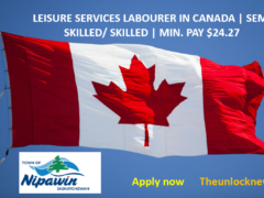 LEISURE SERVICES LABOURER IN CANADA