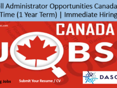 Payroll Administrator Opportunities Canada