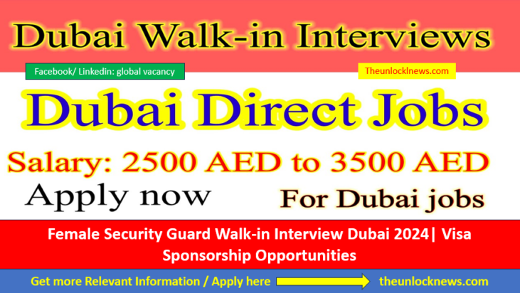 Female Security Guard Walk-in Interview Dubai 2024