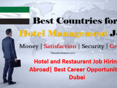 Hotel and Restaurant Job Hiring Abroad